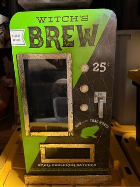 Witch's Brew Halloween Candy Vending Machine Cabinet